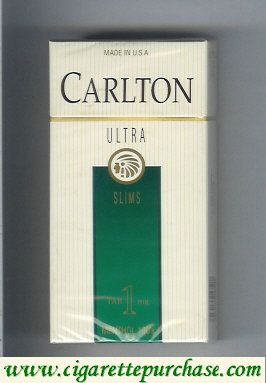 Carlton Ultra Slims Menthol Tar 1 mg cigarettes